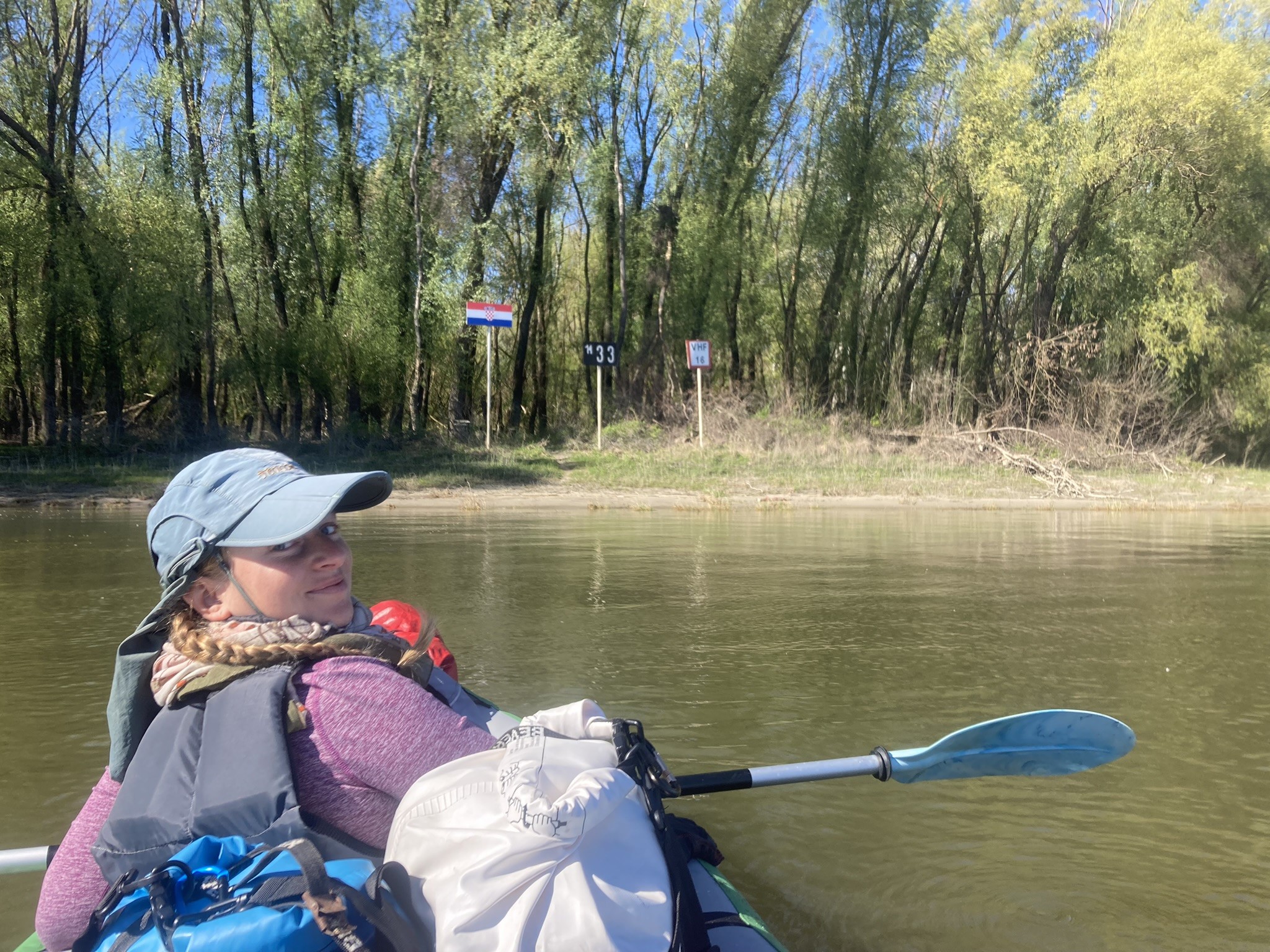 featured photo Croatian Hungarian border Danube river kayak inflatable day 50 Mohács to Apatin