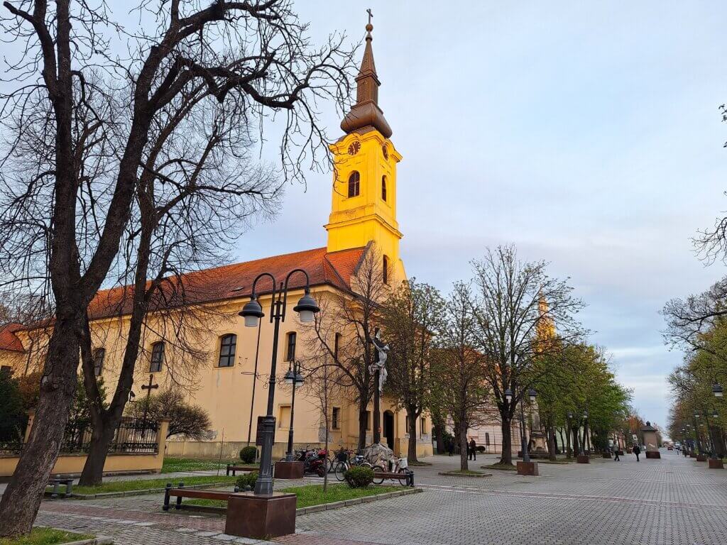 Apatin church center Serbia Vojvodina