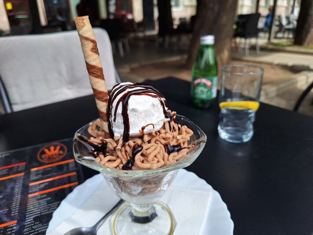 kesten chestnut dessert ice cream Apatin Serbia