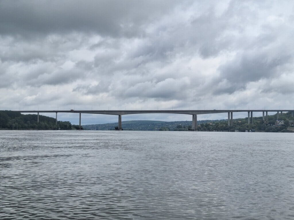 Beska Bridge Serbia longest bridge across the Danube River Vojvodina