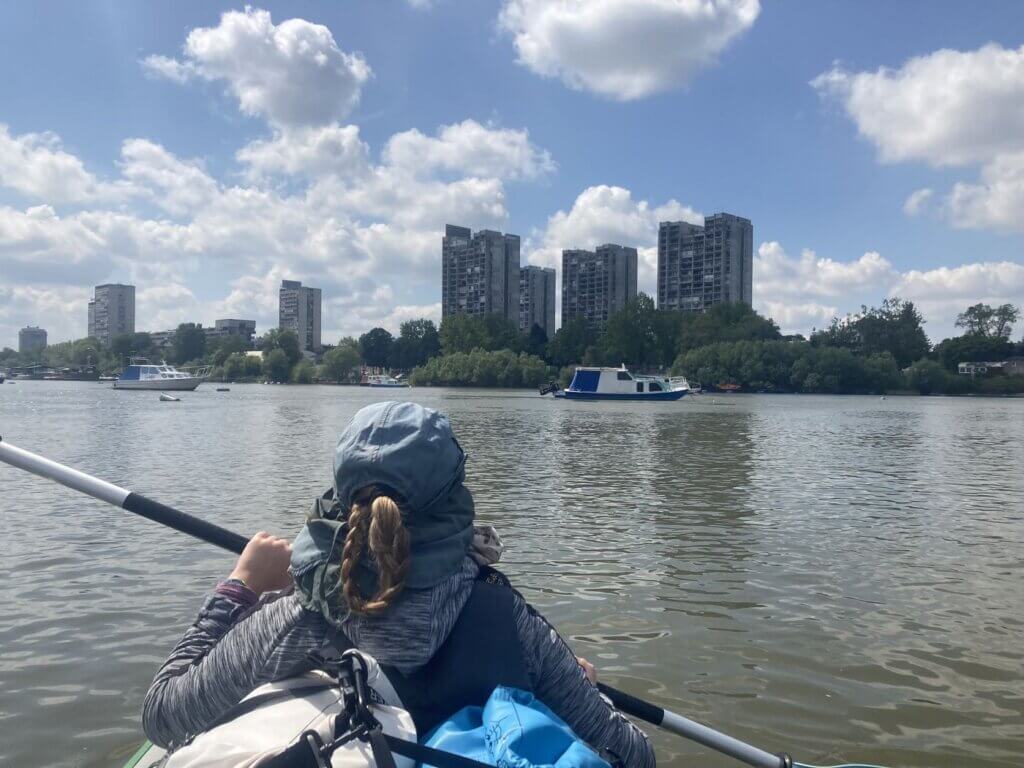 Zemun New Belgrade commieblocks towers Danube River kayak Iris Veldwijk brutalism Serbia