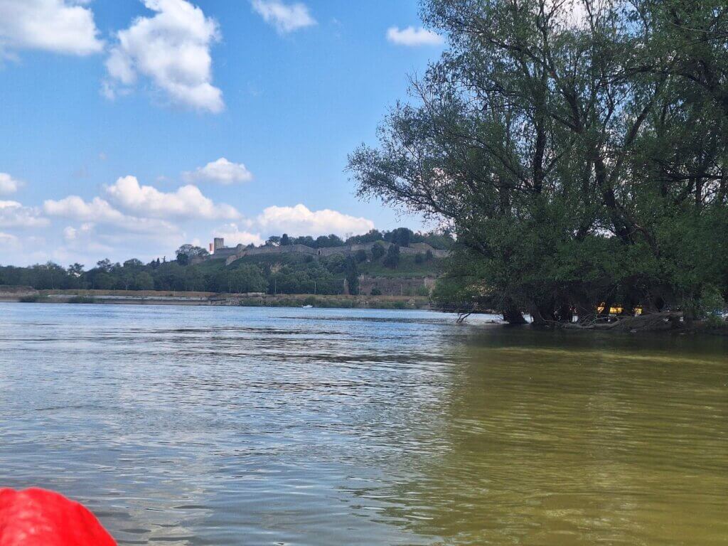 Confluence Sava Danube Belgrade Kalemegdan Malo Ratno Ostrvo Little War Island kayak trip river