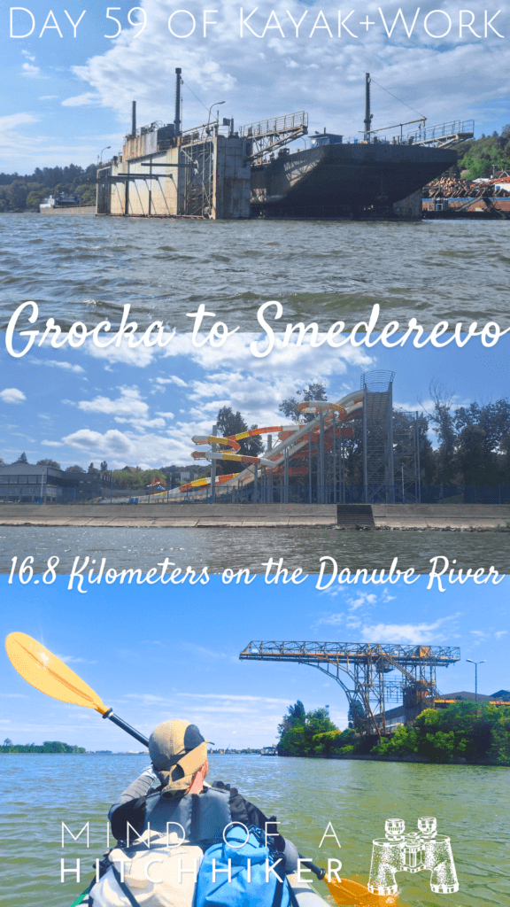 kayaking in Serbia Grocka na Dunavu to Smederevo Fortress paddling Danube