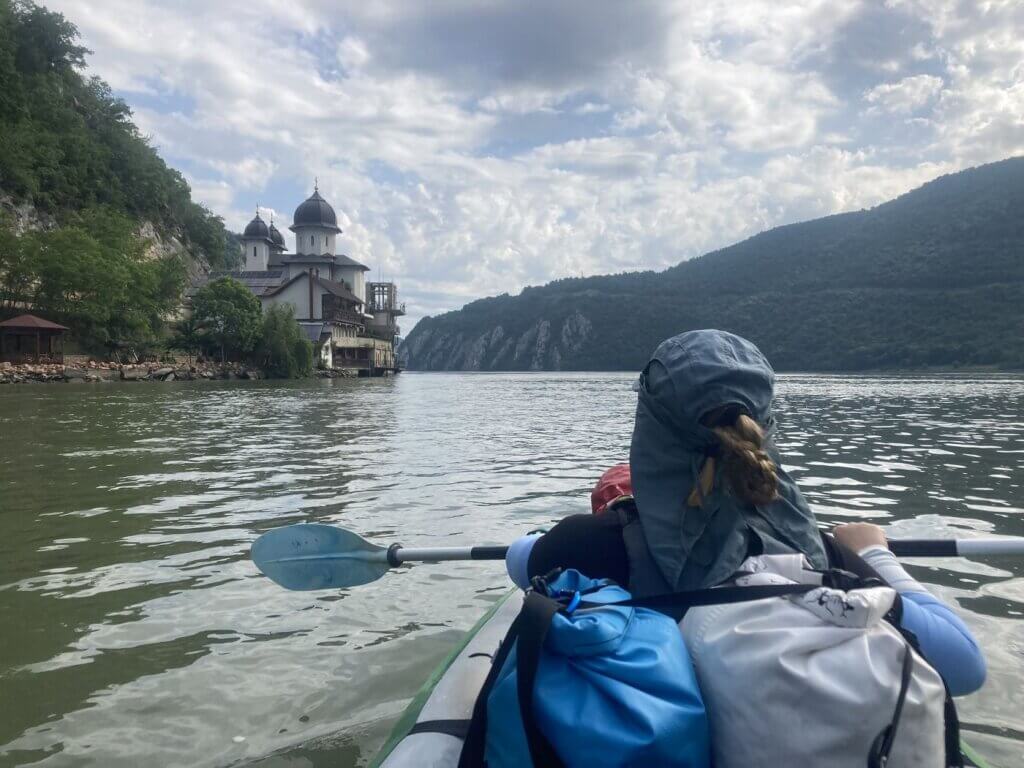 Iris Veldwijk Mraconia Monastery Danube River Dubova Orsova kayaking Romania Serbia border