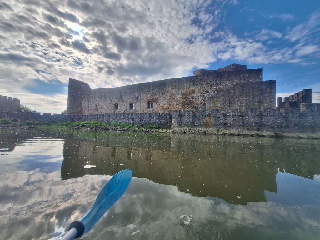 Smederevo Fortress reflection Danube River kayaking