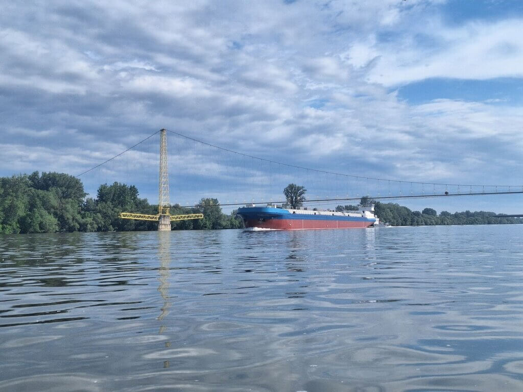 Smederevo Danube River cargo gas ship pipeline Serbia natural gas