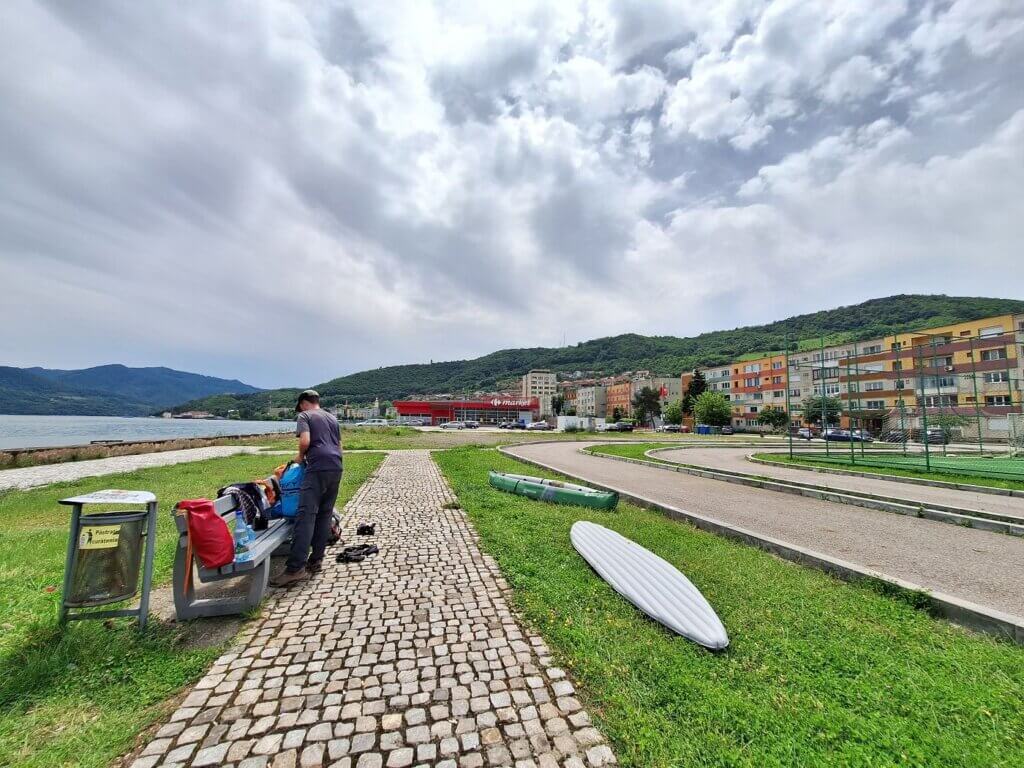 Orsova Basin Valley city town Romania drying Zucchini sport area carrefour Danube River city Airbnb tourism nature