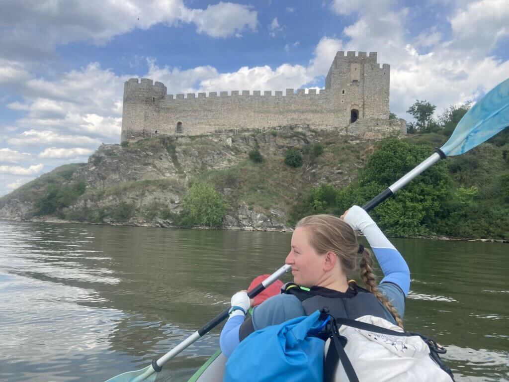 Iris Veldwijk Ram Fortress kayaking Serbia Danube to Black Sea