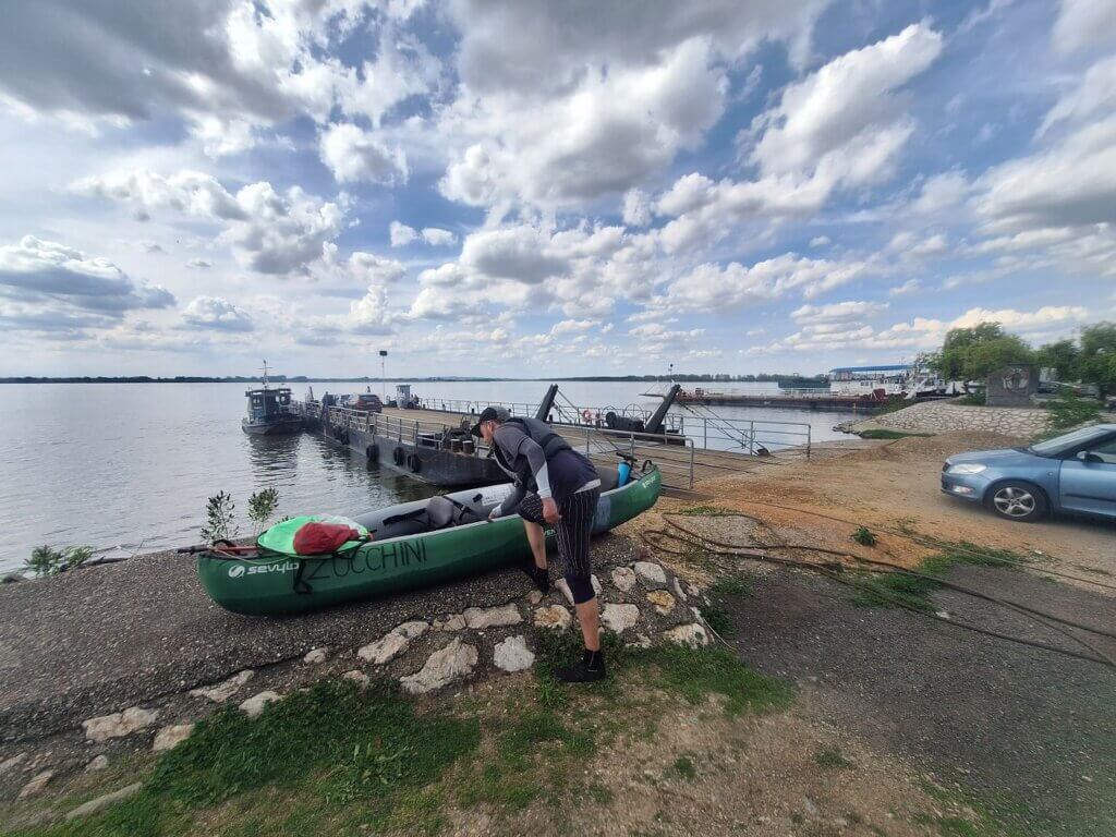 Jonas Zucchini in Ram Serbia last town before Romanian border area ferry Stara Palanka