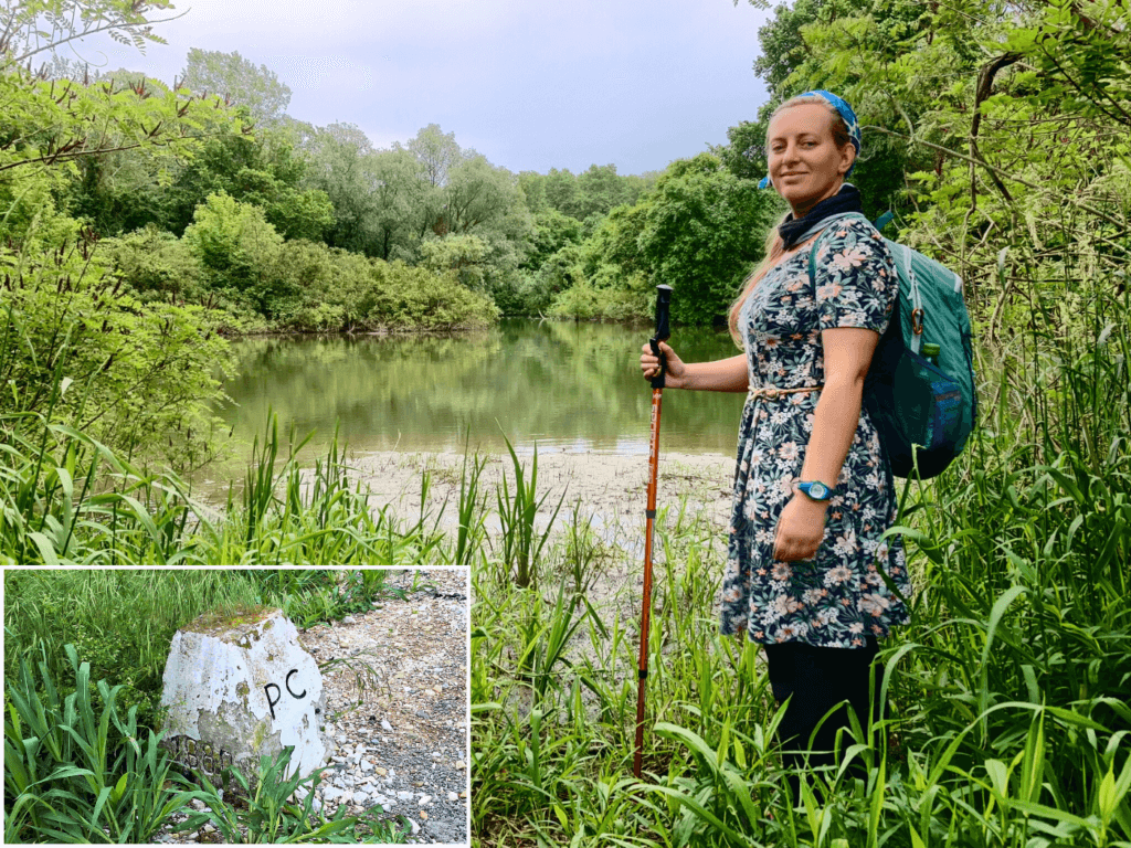 Serbian Romanian border cairn Iris Veldwijk Nera River Banat