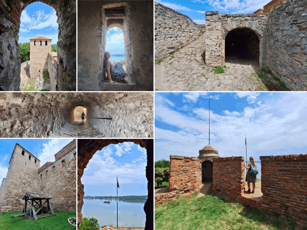 12 June 2024 exterior of Baba Vida fortress towers windows Danube River Vidin Bulgaria