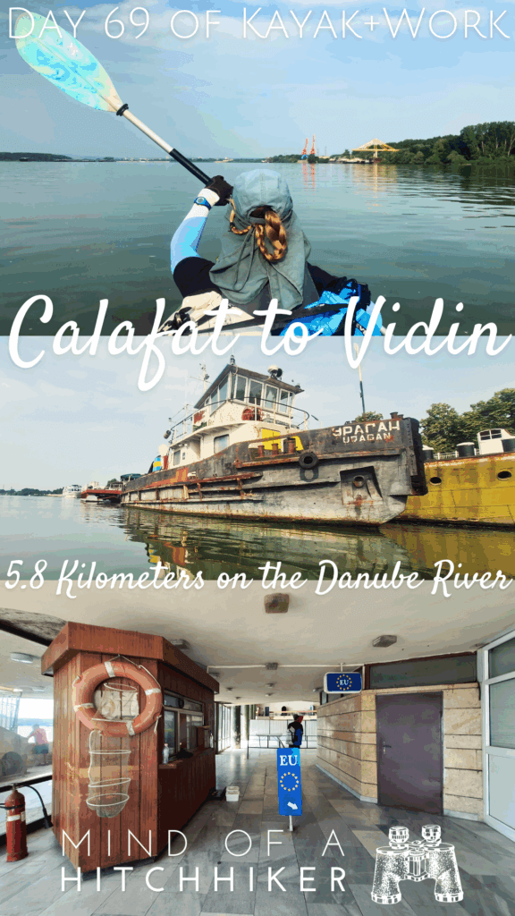 how to enter Bulgaria from Romania by kayak Calafat Vidin paddling travel Danube River Source to Black Sea