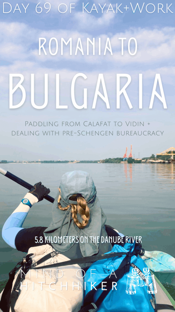 pin kayaking from Calafat Romania to Vidin Bulgaria Danube River travel