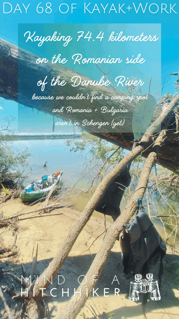 Insula Garla Mare Danube Romania break kayaking pin Comoara Istrului to Calafat