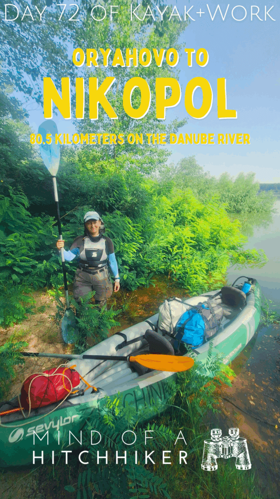 Iris Veldwijk kayaking Zucchini Bulgaria to the Black Sea Nikopol day 72