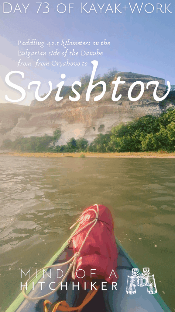 Kayak trip day 73 rock church of Saint Stephen Nikopol chalk cliffs Bulgaria Danube River
