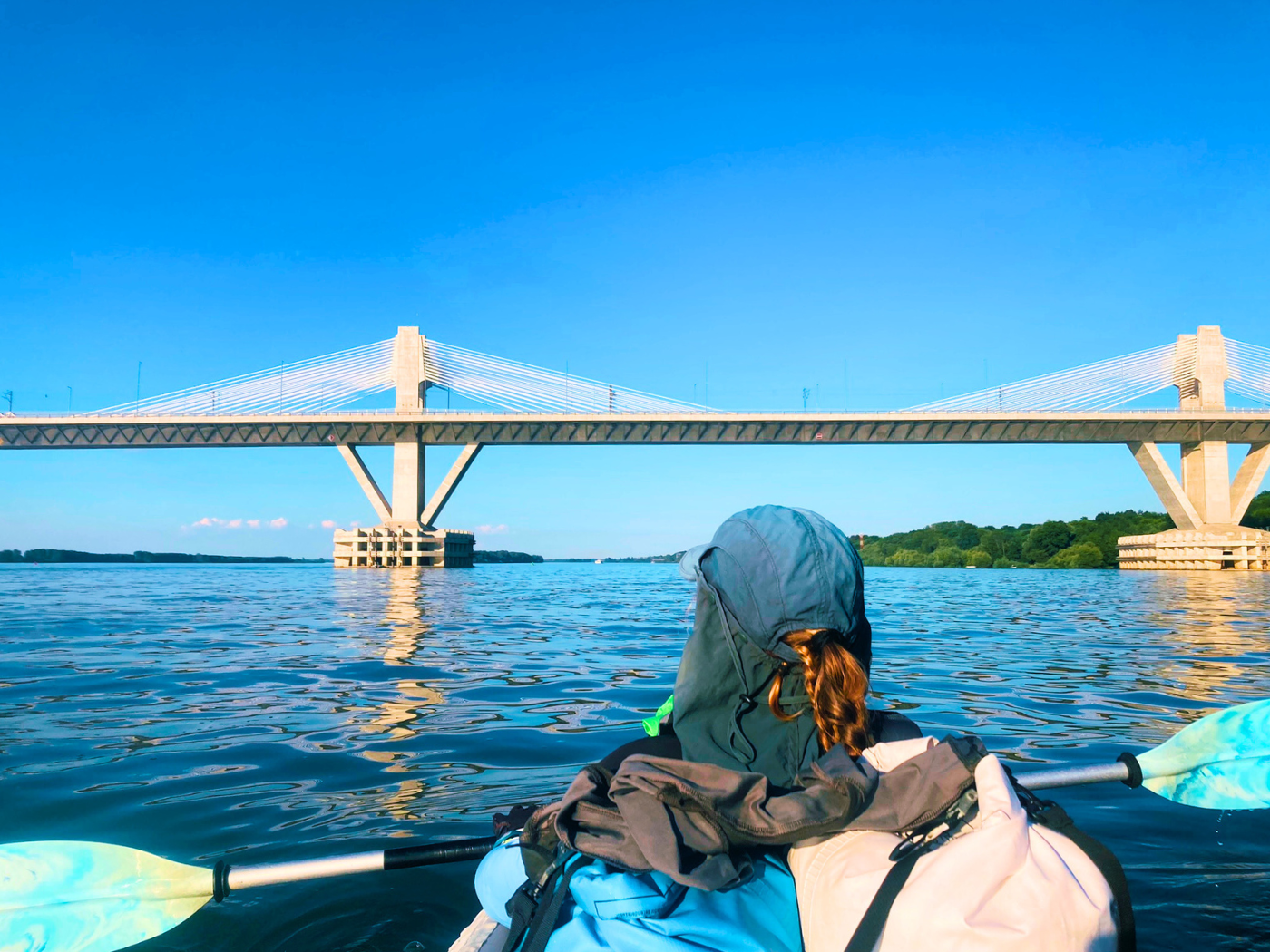 featured photo kayaking day 68 Iron Gate II to Calafat Romania Danube Zucchini Iris Veldwijk paddling Serbia Bulgaria New Europe Bridge