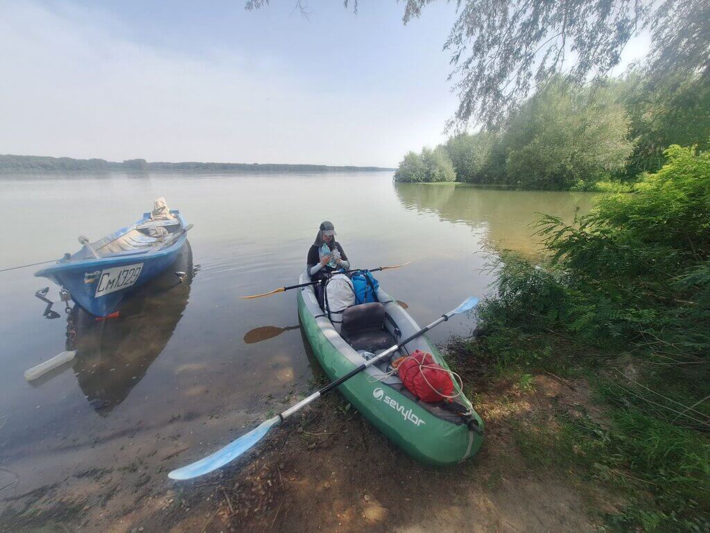 landing spot Baikal village Danube River Bulgaria Jonas refilling water bottles