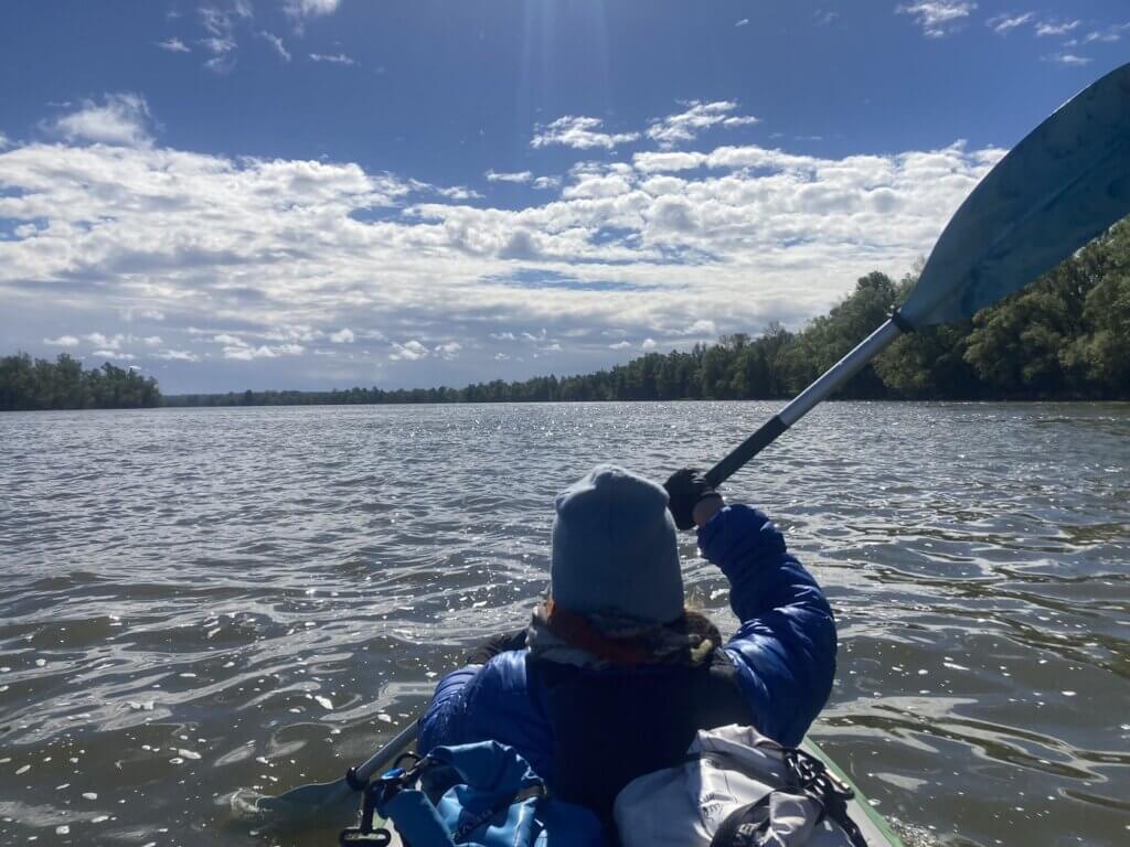 kayaking to Erdut in Croatia Iris Veldwijk paddler kayaker Danube river Europe