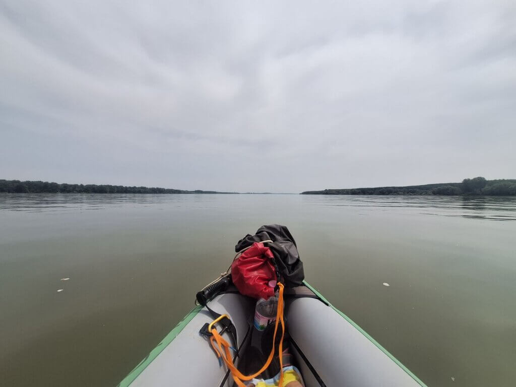 Noon kayaking Danube River Corabia Romania Bulgaria border river Europe travel Balkan