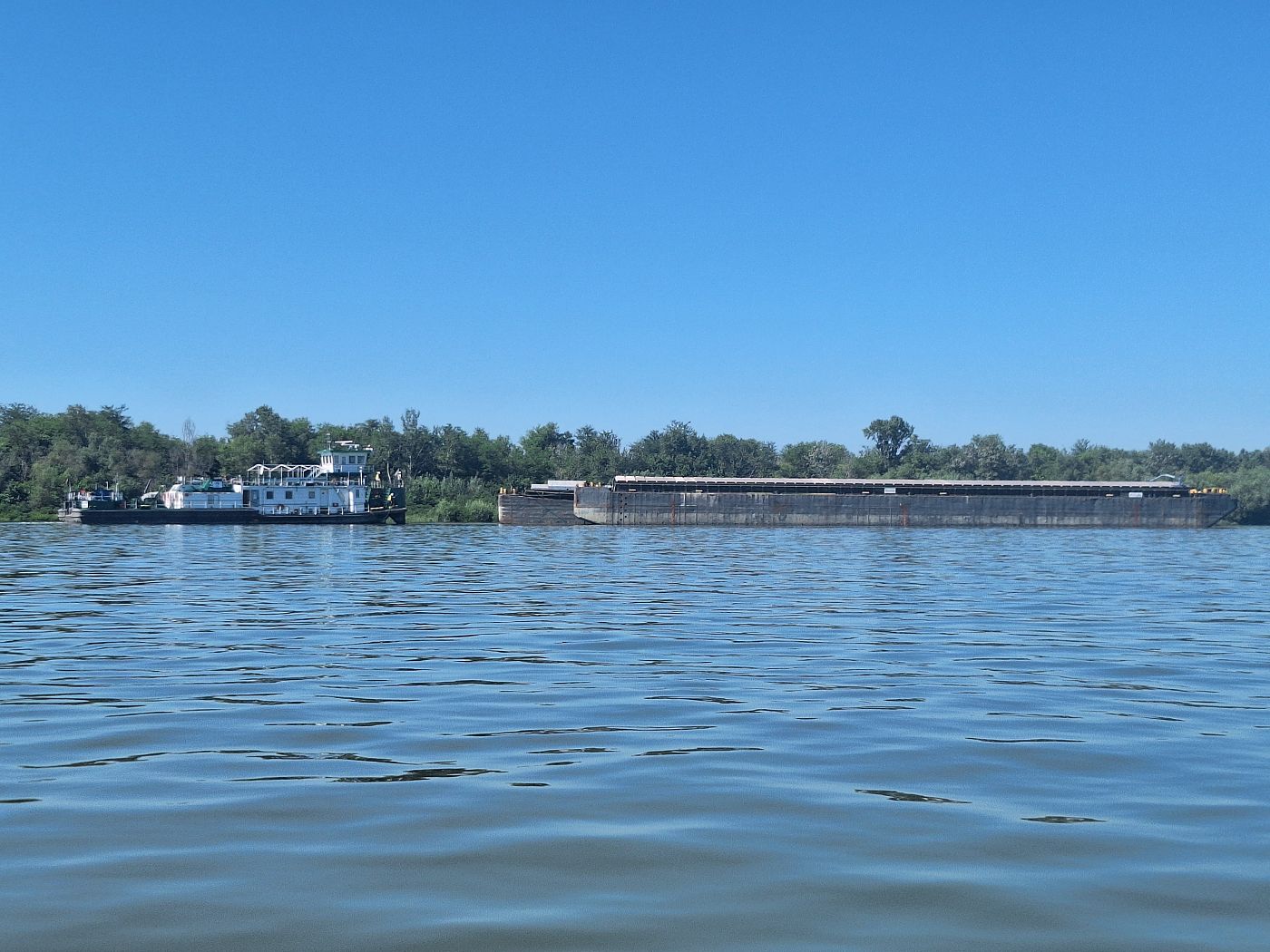 Prahovo Serbia pushtow Danube barge ship cargo commerce edit