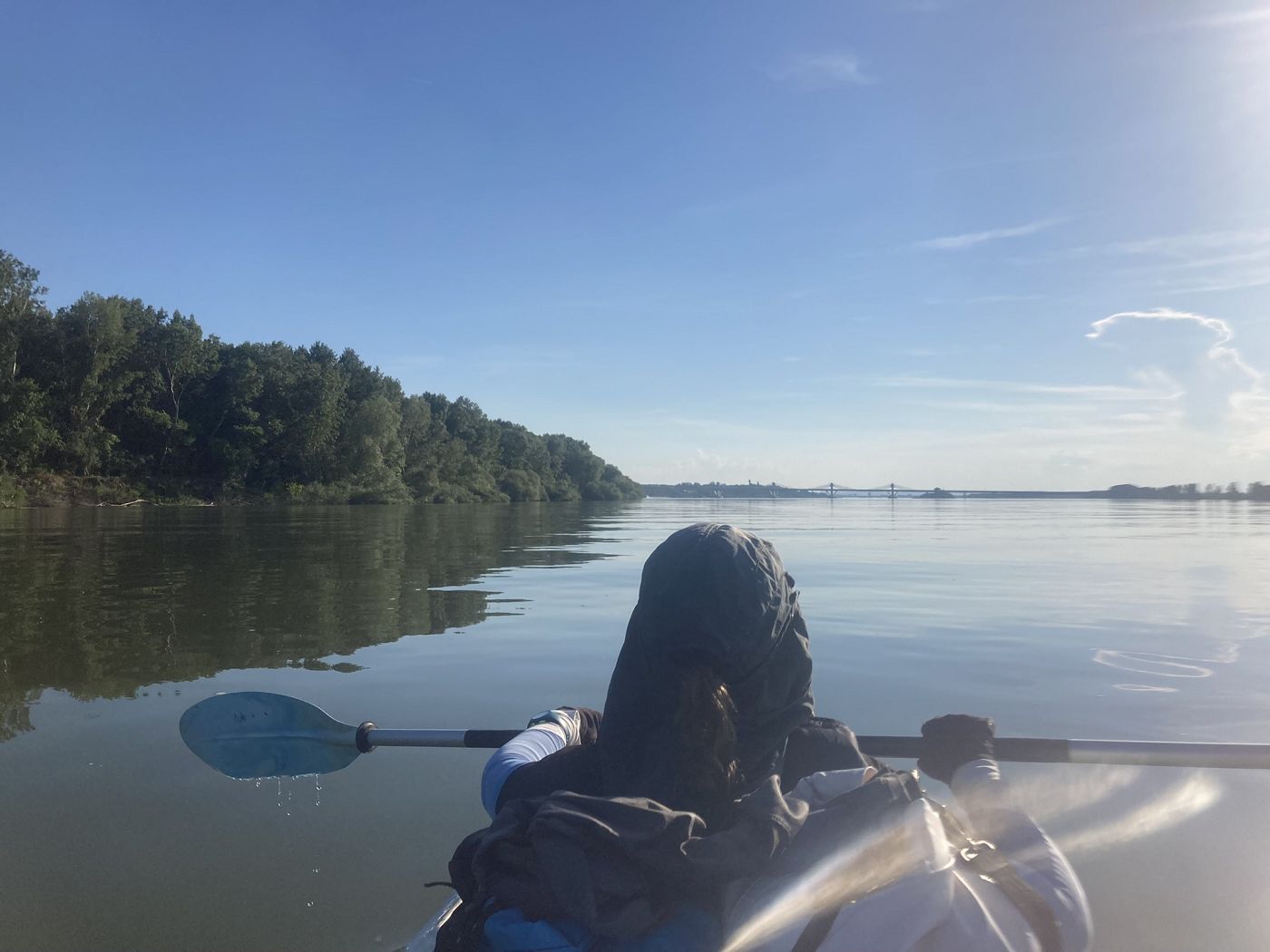 Iris Veldwijk kayaking Kutovo Island Bulgaria Romania Danube River New Europe Bridge international Schengen EU border