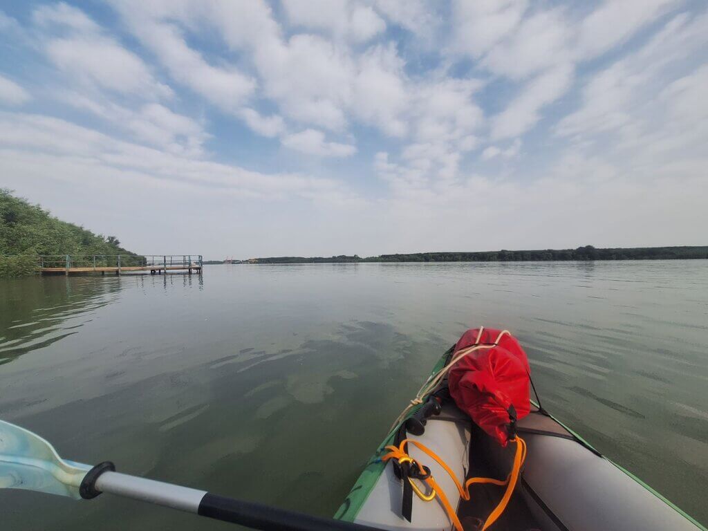 kayaking from Calafat in Romania to Vidin in Bulgaria Danube River travel Balkan peninsula border crossing EU Schengen