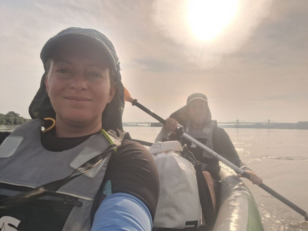 Iris Veldwijk Jonas New Europe Bridge Danube River kayaking Calafat to Vidin Zucchini