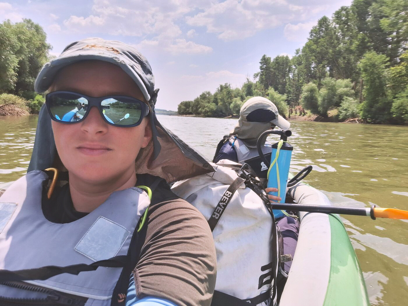 featured photo kayak trip day 80 Cernavodă to Hârșova Constanta County Dobruja Romania Danube River paddling leaky inflatable kayak Zucchini