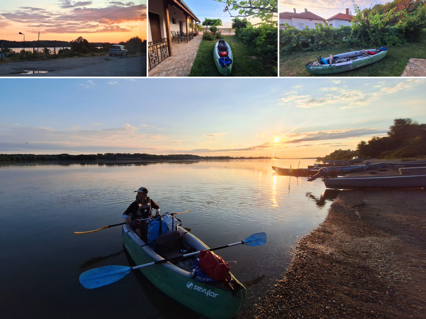 launch spot Tutrakan to Silistra kayaking morning Danube River Bulgaria sunrise