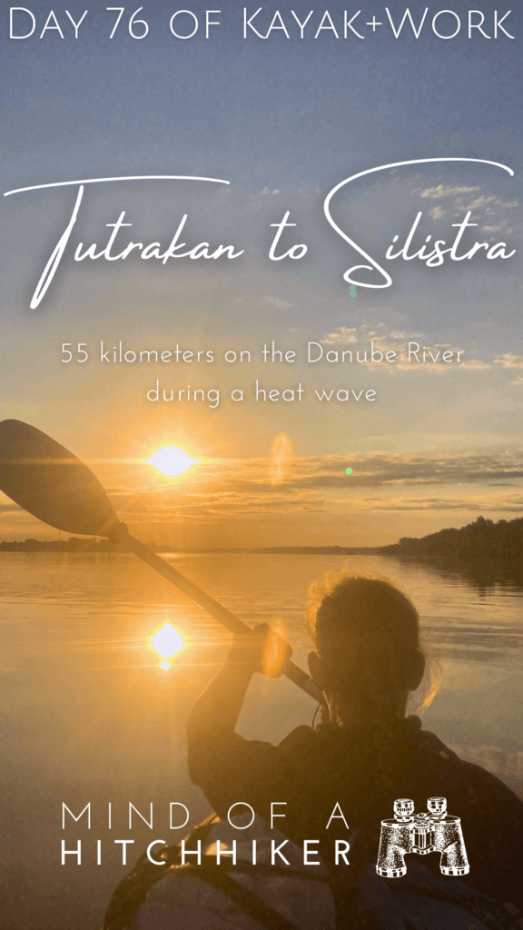 pin kayak trip day 76 Tutrakan to Silistra Bulgaria Danube kayaking