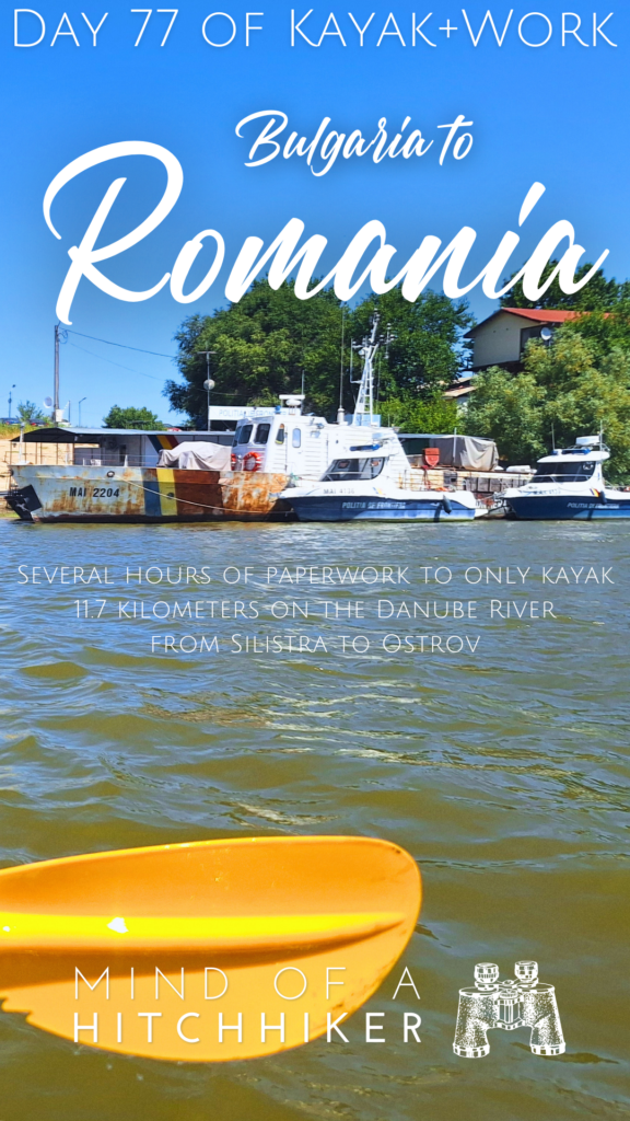 ferry crossing Silistra Chiciu Calarasi Bulgaria Romania kayaking Danube River port authority crew manifest list paperwork