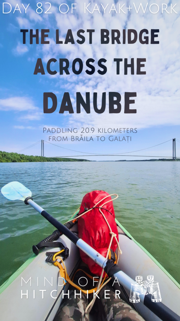 Maritime Sector of the Danube River Romania Braila bridge last bridge across the river before the Black Sea golden gate of Europe