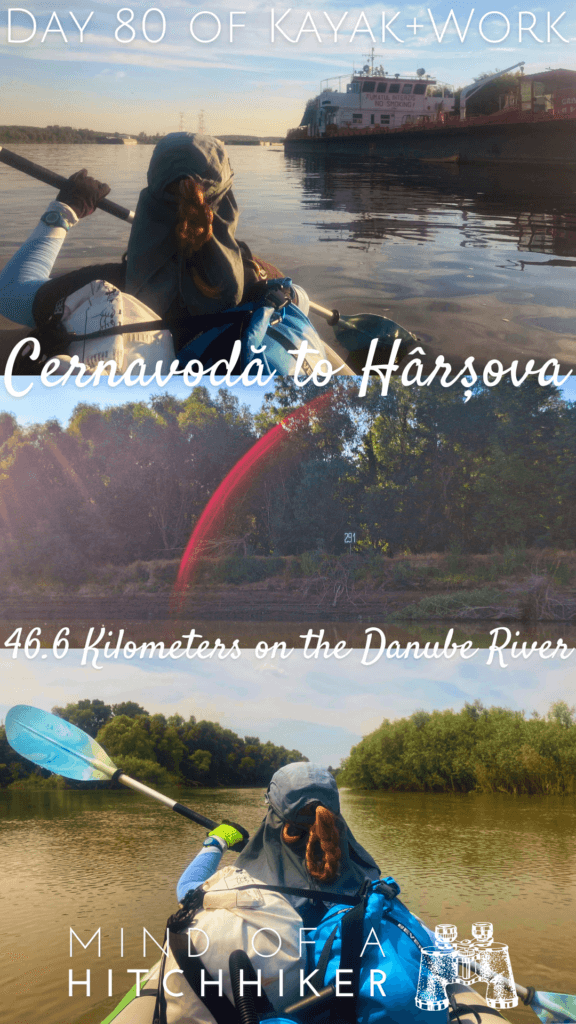 pin collage day 80 kayak trip lower Danube River Romania Cernavodă to Hârșova Dobruja