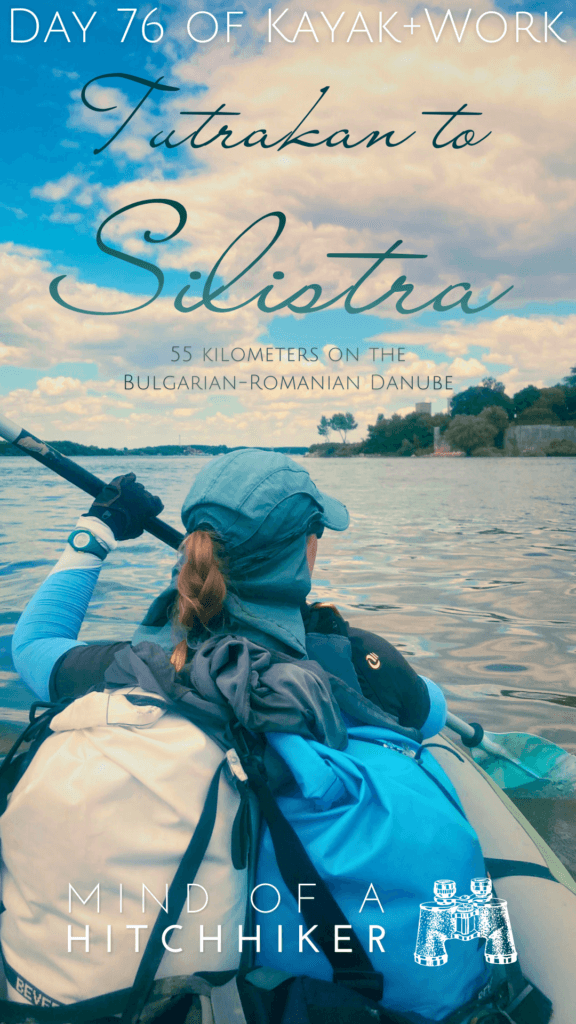 pin kayak trip day 76 Tutrakan to Silistra Bulgaria Romania border area