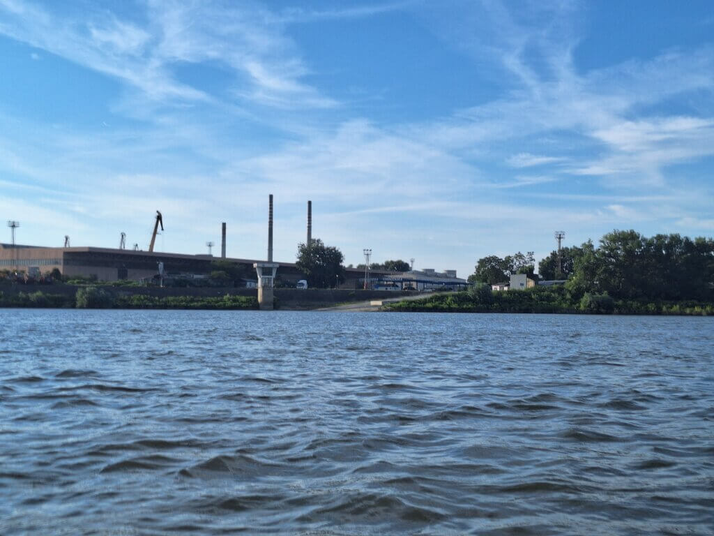 Ruse Bulgaria slipway for ferry across the Danube in case of bridge failure to Romania border area Schengen