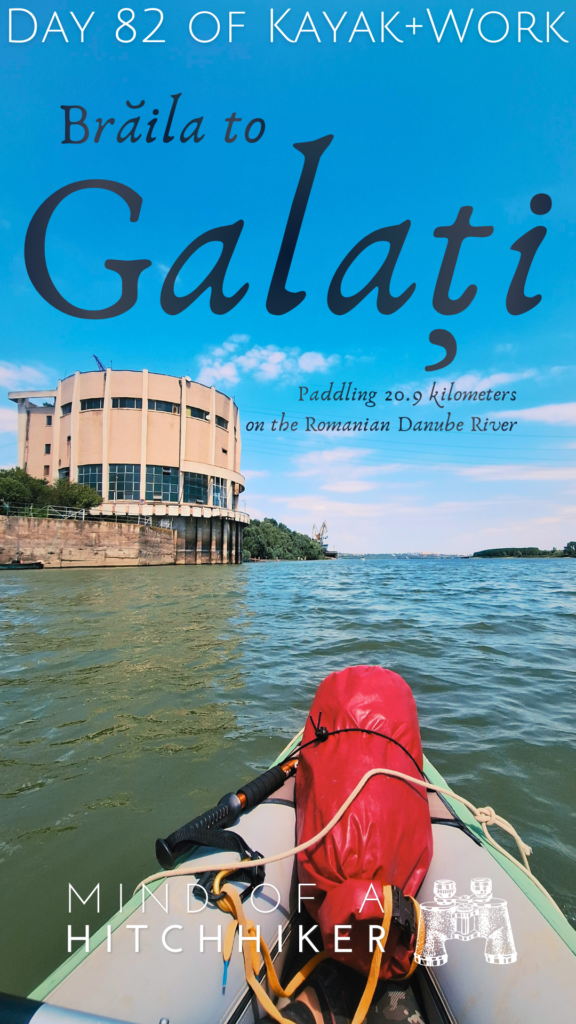 kayaking Braila to Galati Romania Danube River Maritime Sector