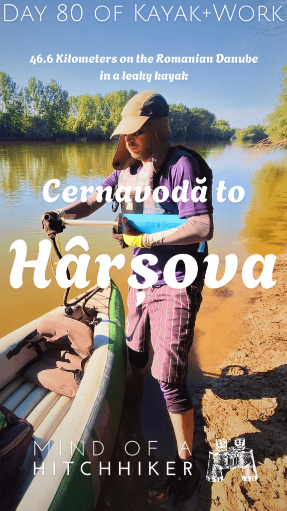 Kayak Trip Day 80 Cernavodă to Hârșova Third Leak inflatable boat canoe problems