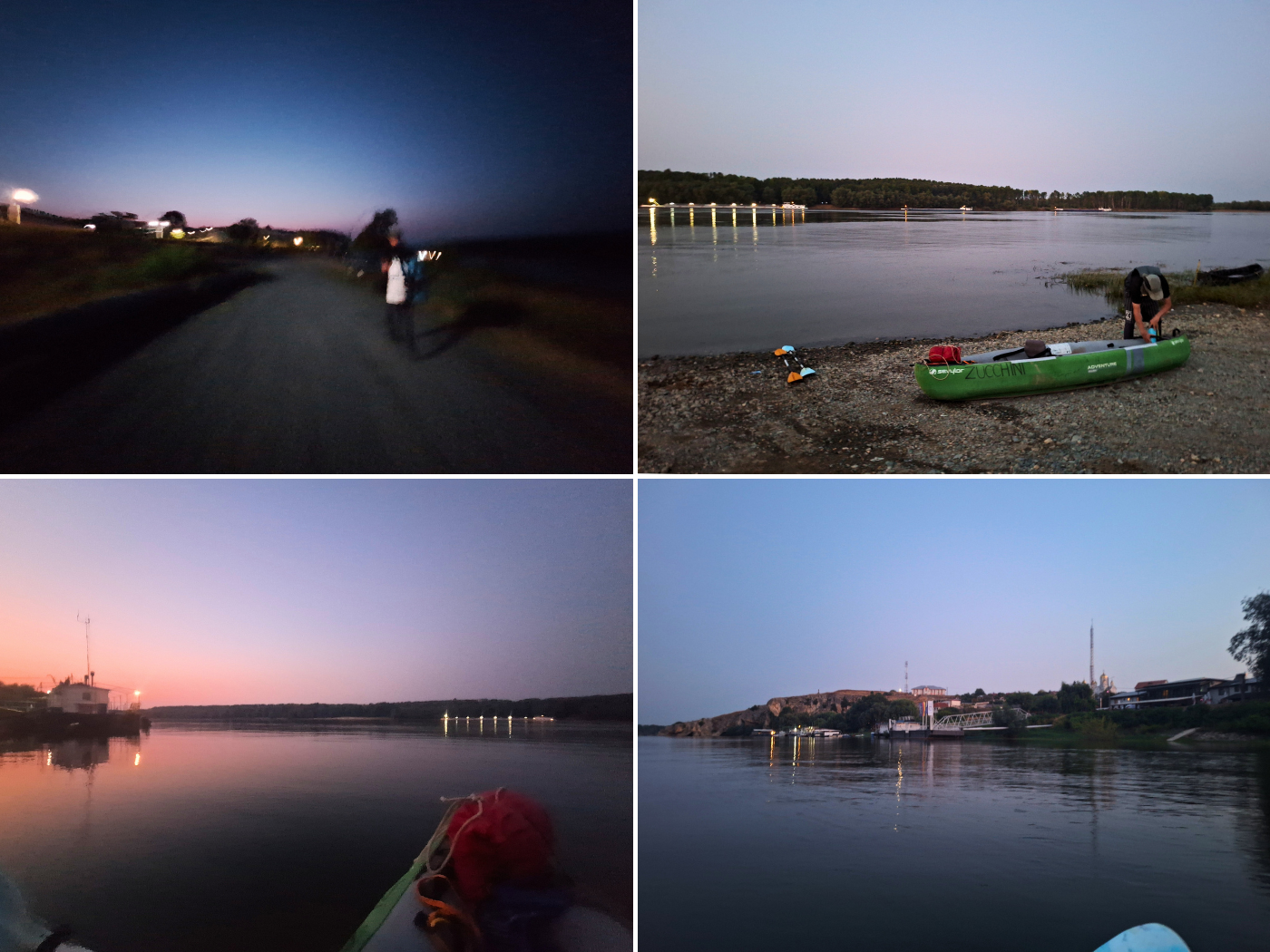 4 48 kayak trip day 81 before sunrise dawn in Harsova Romania kayaking the Danube River