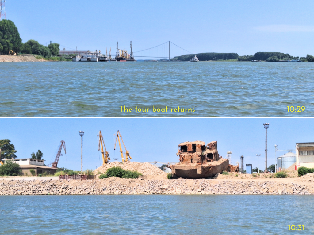 Braila Bridge boat tours Romania Danube River shipwreck on land kayak trip day 82