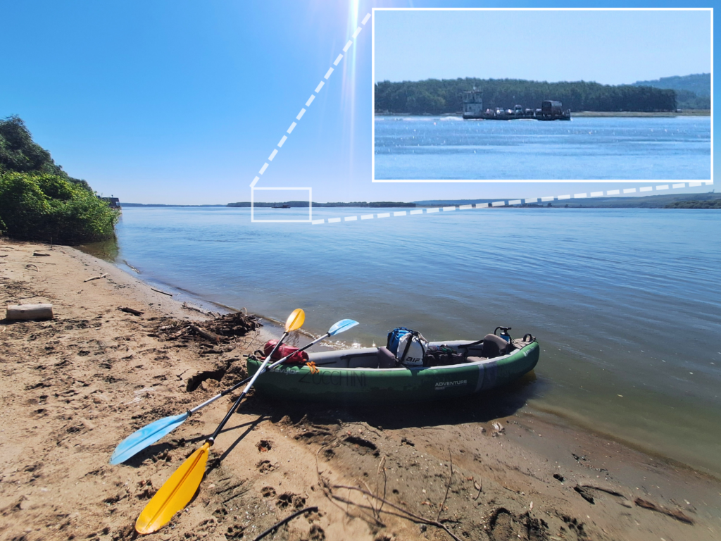 Zucchini the inflatable kayak Chiciu Calarasi Romania port authority ferry crossing customs and immigration crew list