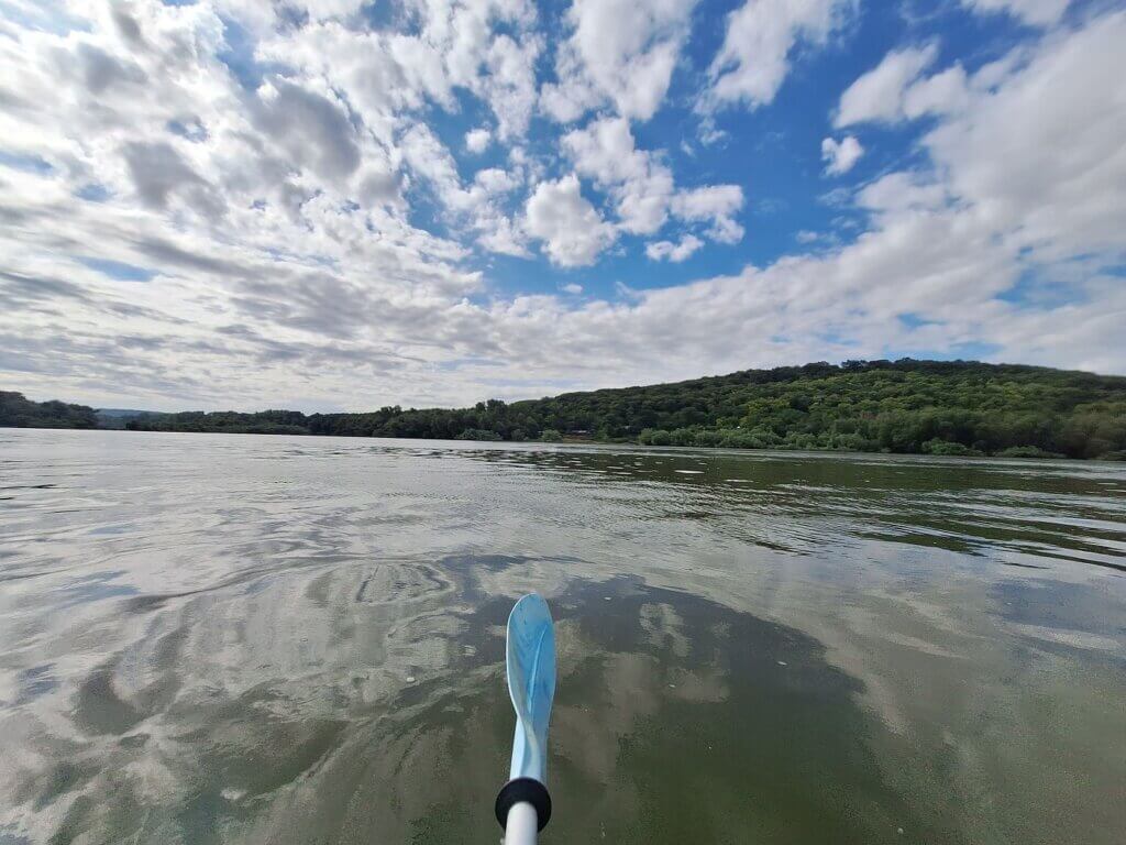 Danube side branch river island Slavyanin Little Garvan Island Bulgaria Balkan travel kayaking