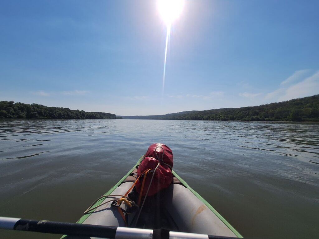 9 48 kayaking Danube River Oltina village Balta Ialomitei Romania kayak Dunarea Veche branch