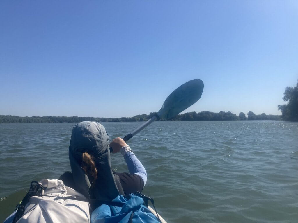 Iris Veldwijk kayaking Ceatal Ismail Chatal Izmail split Kiliya Chilia branch and Tulcea Branh Danube Delta kayak Zucchini