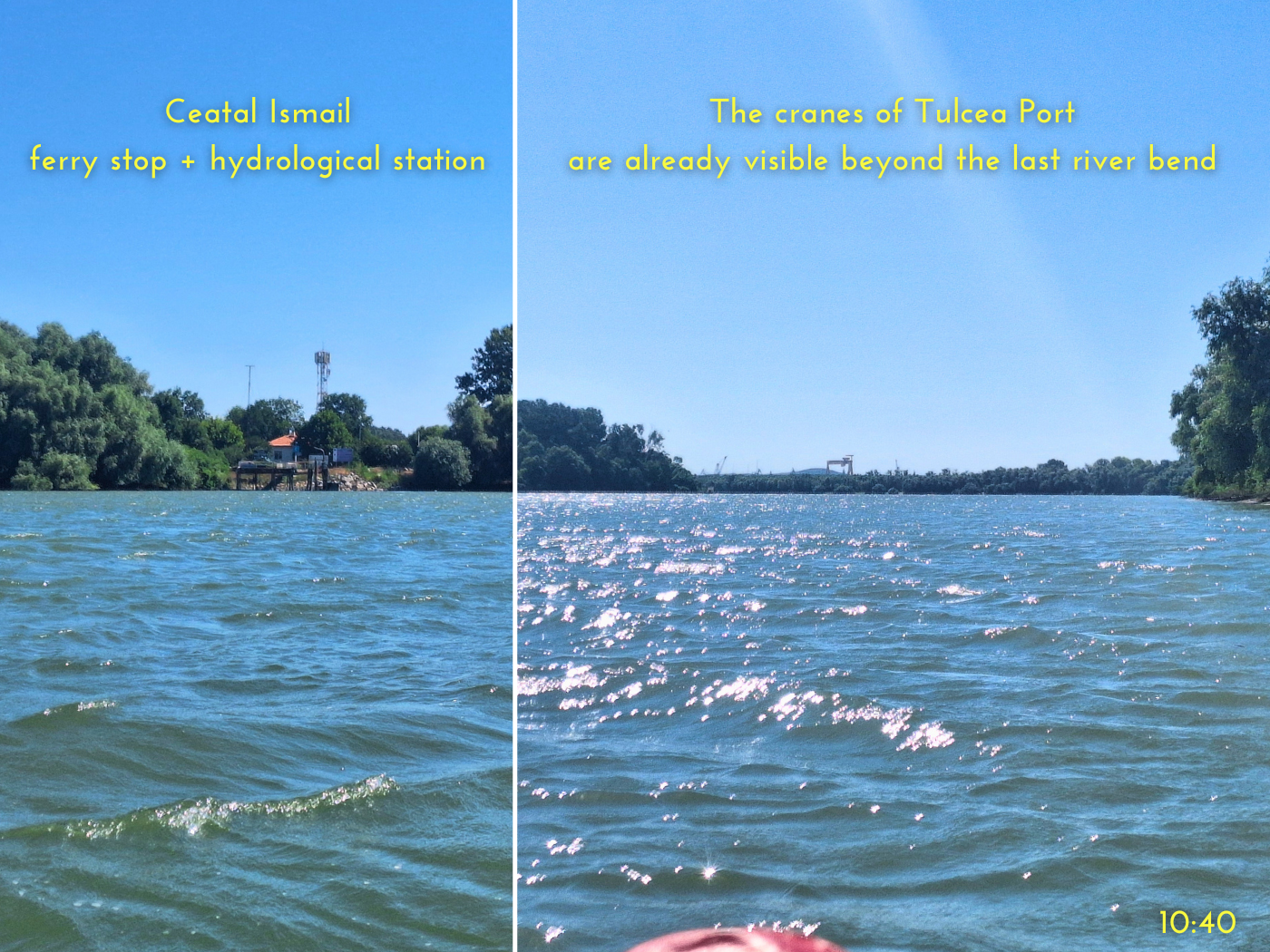 Ceatal Ismail ferry stop in Romania Tulcea travel boat Danube Delta kayaking