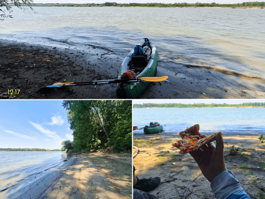 12 17 Danube River Romania break Padurea Atarnati forest near Topalu and Ghindaresti