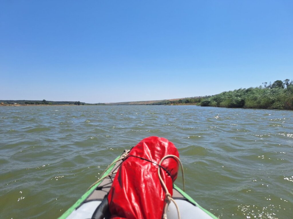 Ostrov Branch Danube River Constanta commune Romania kayaking village inflatable to the Black Sea trip