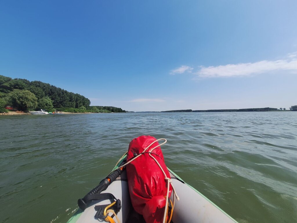 kayaking Danube River day 82 Braila to Galati Romanian beaches boats leisure summer holiday