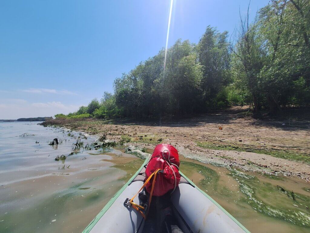 11 42 short landing break Romania Danube kayaking reapply sunscreen summer 2024