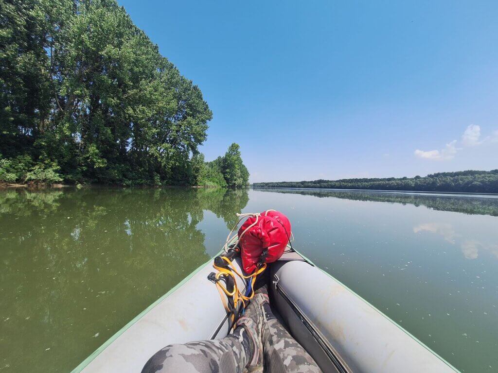 12 35 kayaking Valciu Branch Danube River